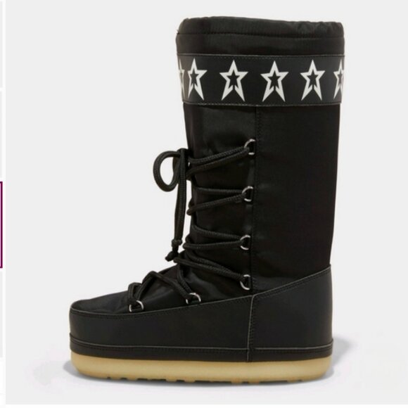 Women's Buffy Winter Boots - Wild Fable Black 10 - Picture 2 of 11